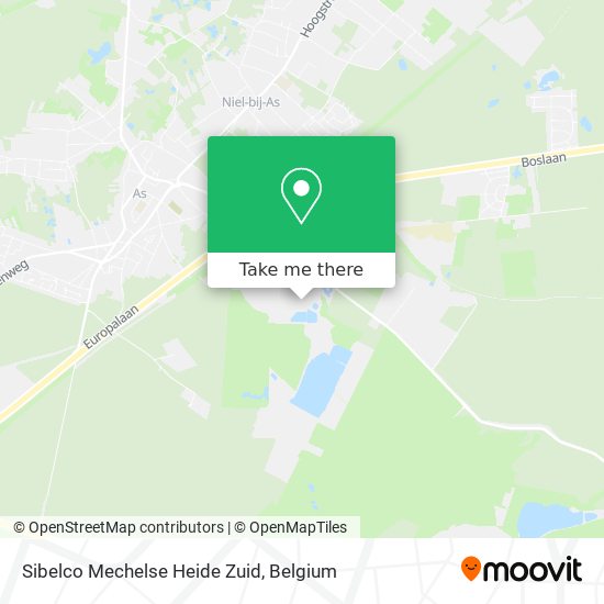 Sibelco Mechelse Heide Zuid map