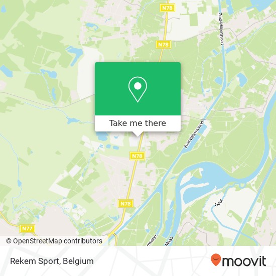 Rekem Sport map