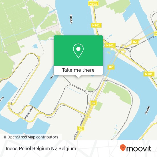 Ineos Penol Belgium Nv map