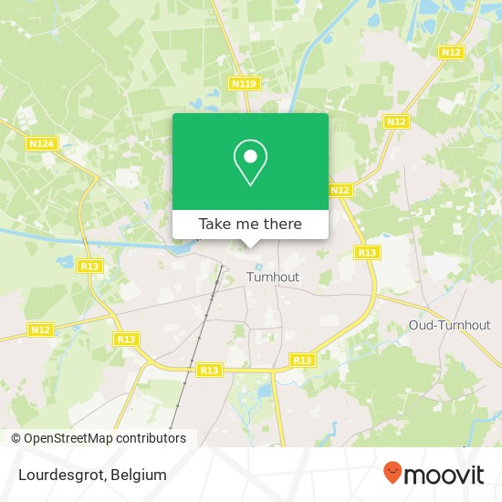 Lourdesgrot map
