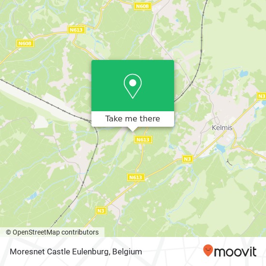 Moresnet Castle Eulenburg map