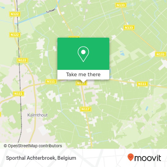Sporthal Achterbroek map