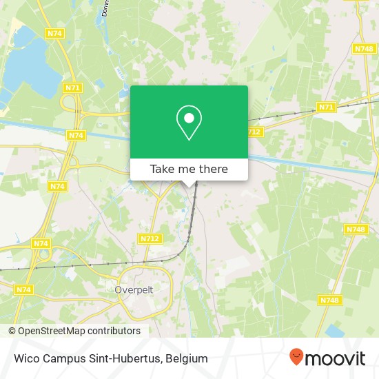 Wico Campus Sint-Hubertus map