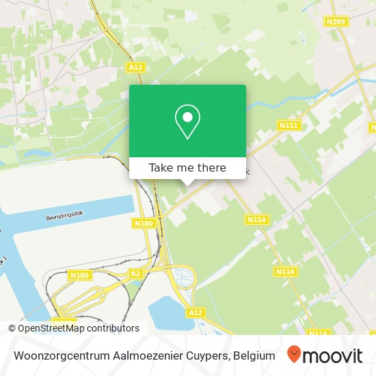 Woonzorgcentrum Aalmoezenier Cuypers map