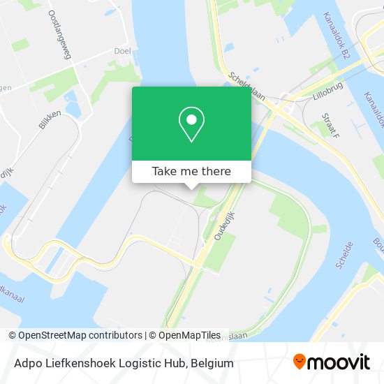 Adpo Liefkenshoek Logistic Hub map