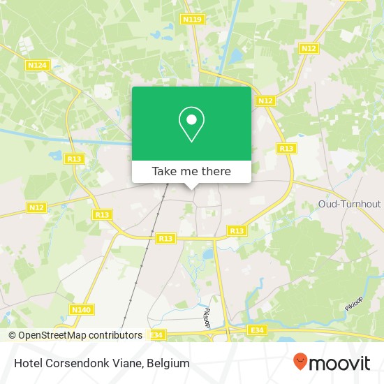 Hotel Corsendonk Viane map