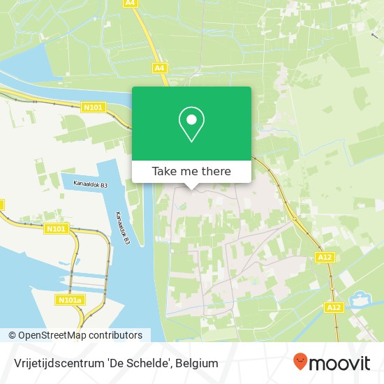 Vrijetijdscentrum 'De Schelde' map