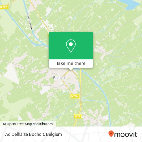 Ad Delhaize Bocholt map