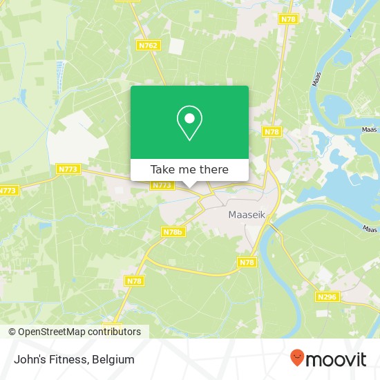 John's Fitness map
