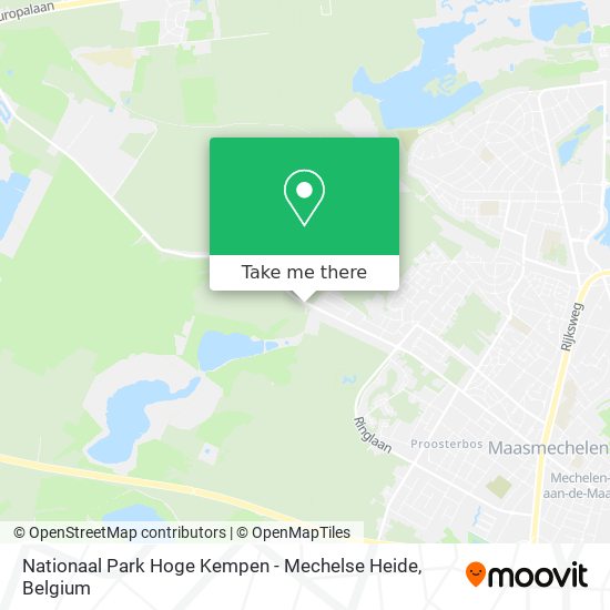 Nationaal Park Hoge Kempen - Mechelse Heide map
