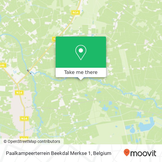 Paalkampeerterrein Beekdal Merkse 1 map