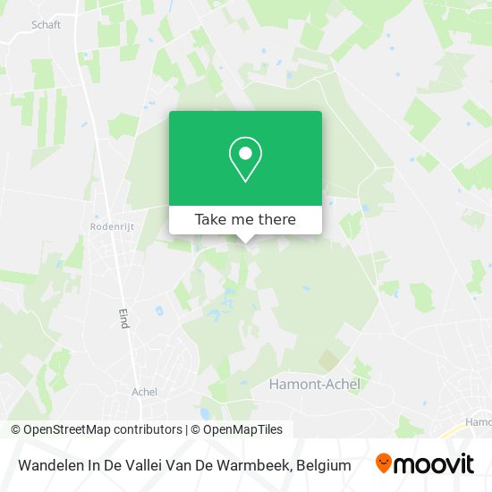 Wandelen In De Vallei Van De Warmbeek plan