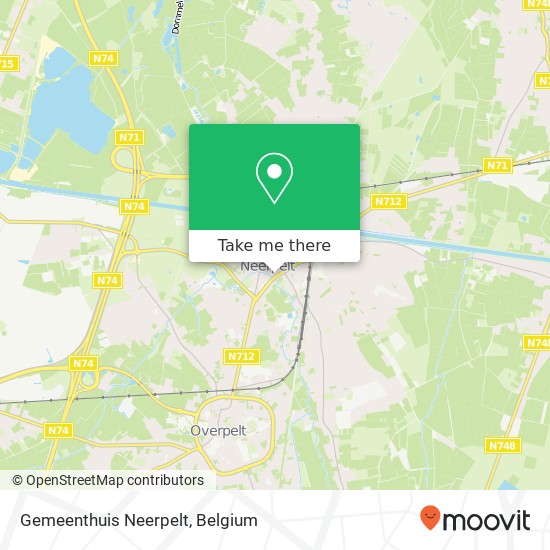 Gemeenthuis Neerpelt map