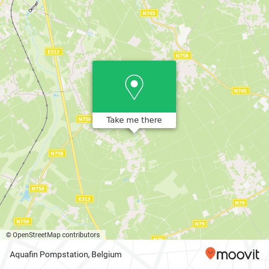 Aquafin Pompstation map