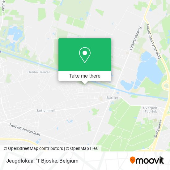 Jeugdlokaal 'T Bjoske plan