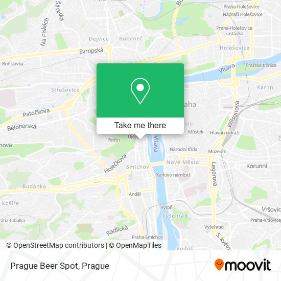 Prague Beer Spot map