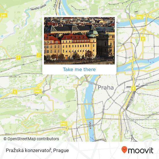 Pražská konzervatoř map