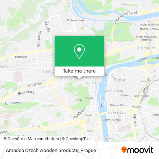 Amadea Czech wooden products map