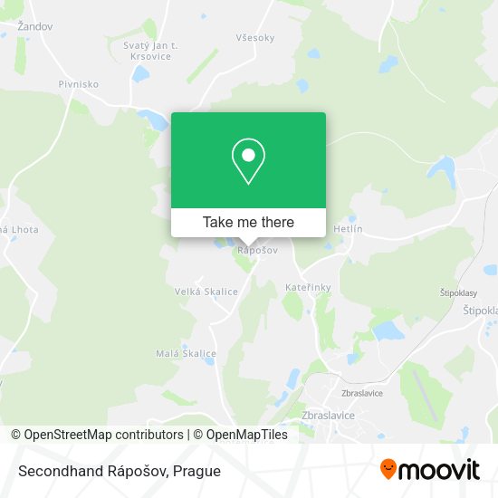 Карта Secondhand Rápošov