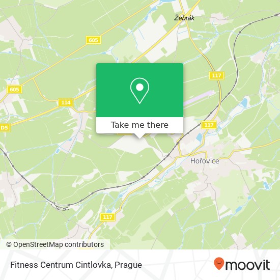 Fitness Centrum Cintlovka map