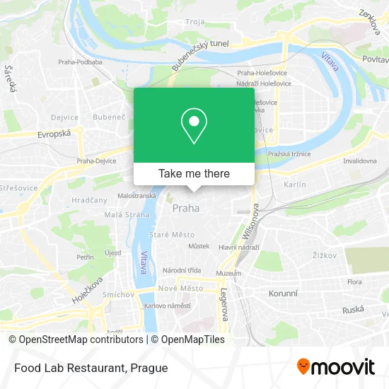 Карта Food Lab Restaurant
