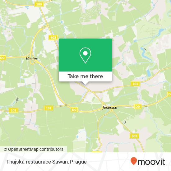 Thajská restaurace Sawan map