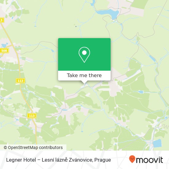 Legner Hotel – Lesní lázně Zvánovice map