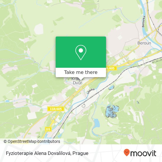 Fyzioterapie Alena Dovalilová map