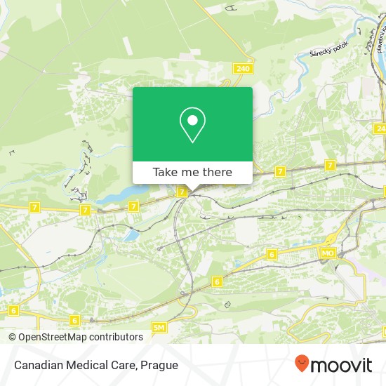 Canadian Medical Care map