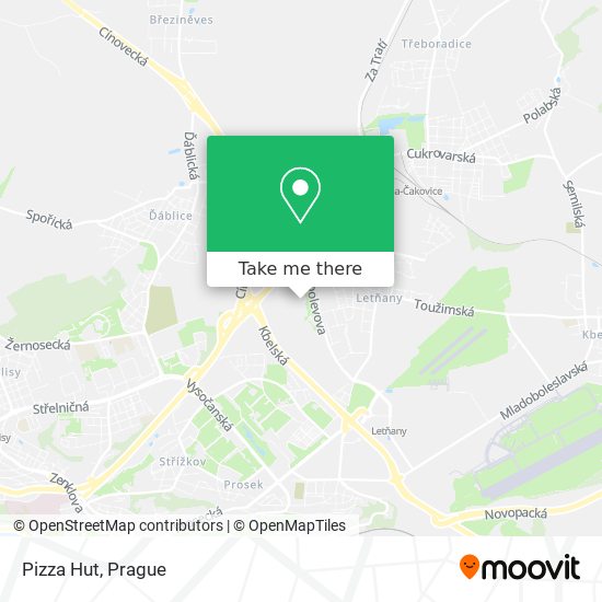 Pizza Hut map