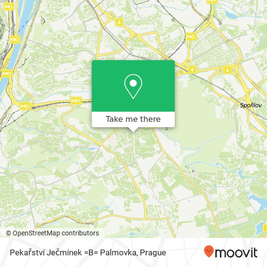 Pekařství Ječmínek =B= Palmovka map