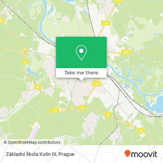 Základní škola Kolín III map