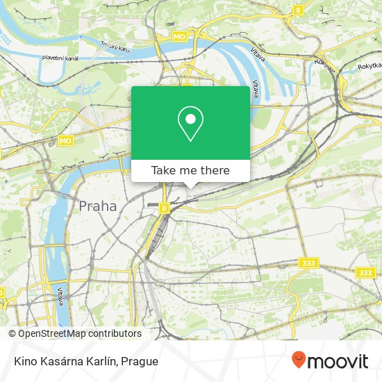 Карта Kino Kasárna Karlín