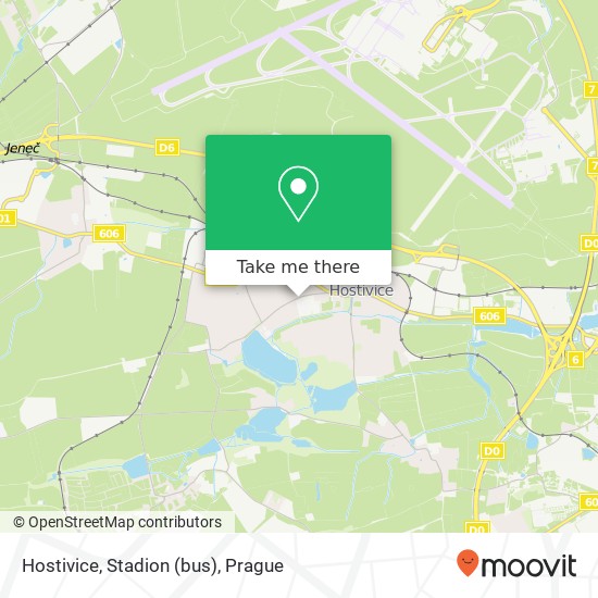 Hostivice, Stadion (bus) map