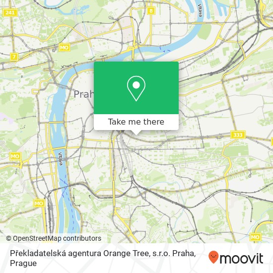 Překladatelská agentura Orange Tree, s.r.o. Praha map
