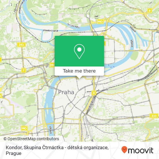 Kondor, Skupina Čtrnáctka - dětská organizace map