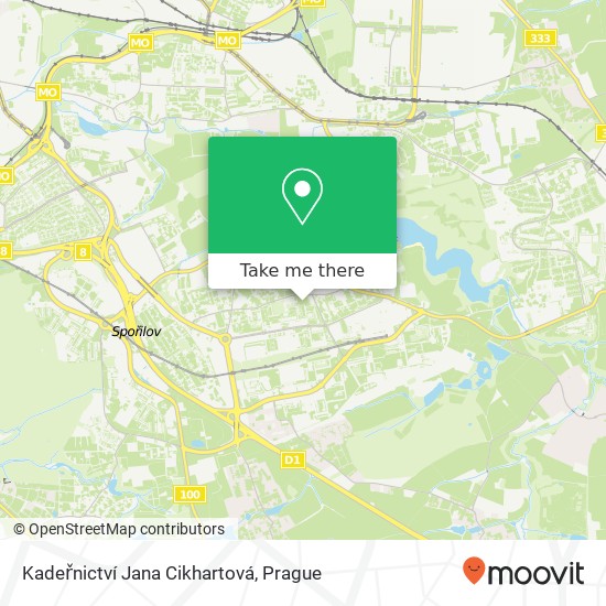 Kadeřnictví Jana Cikhartová map