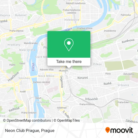 Карта Neon Club Prague