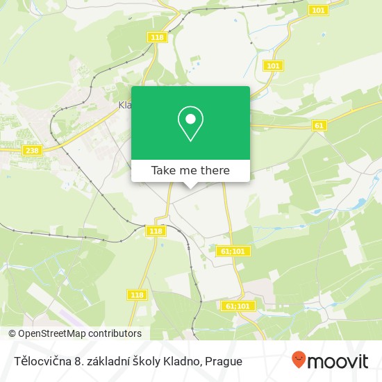 Tělocvična 8. základní školy Kladno map