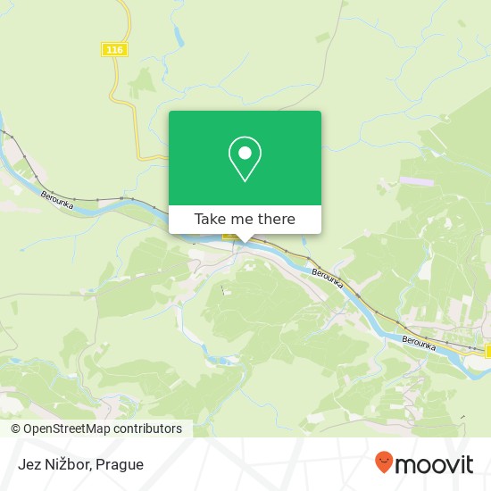 Jez Nižbor map