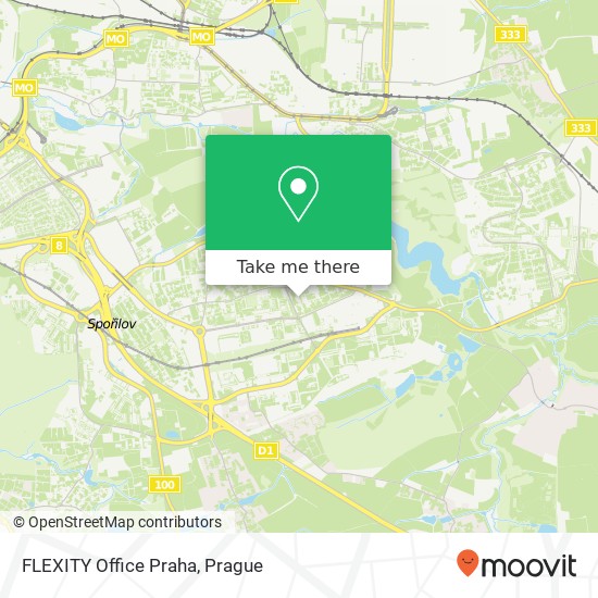 FLEXITY Office Praha map