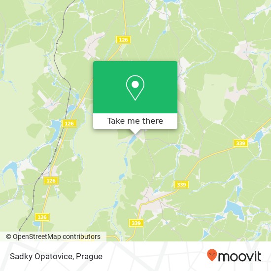 Sadky Opatovice map