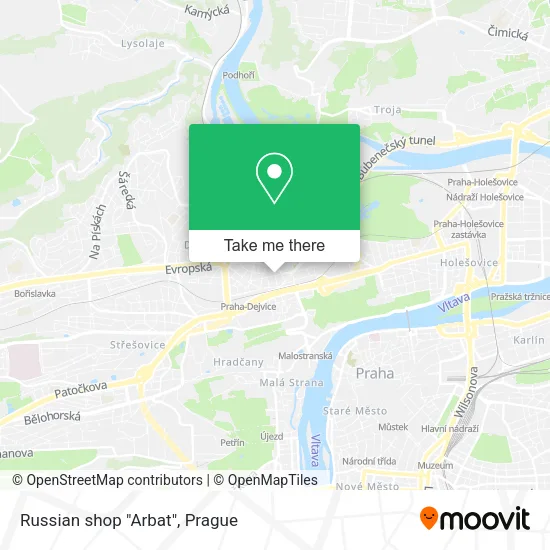 Карта Russian shop "Arbat"