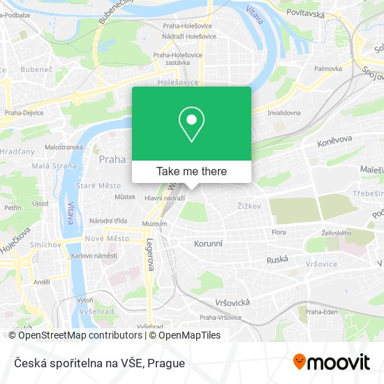 Česká spořitelna na VŠE map