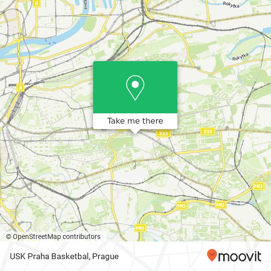 USK Praha Basketbal map