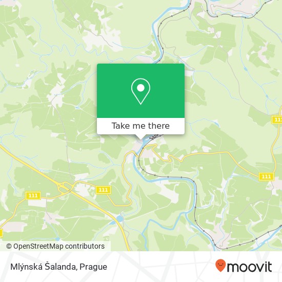 Mlýnská Šalanda map