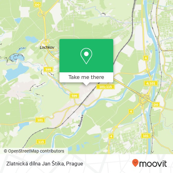 Карта Zlatnická dílna Jan Štika