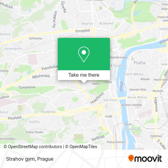 Карта Strahov gym