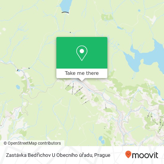 Zastávka Bedřichov U Obecního úřadu map