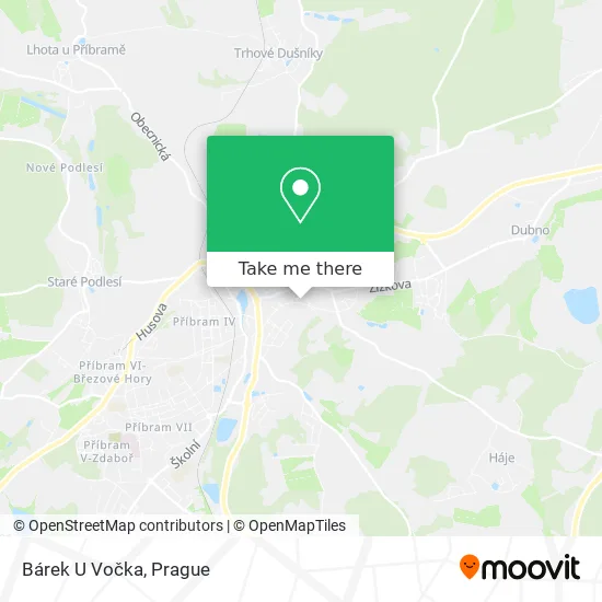 Карта Bárek U Vočka